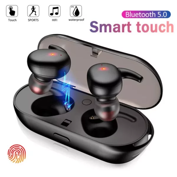 Earphone TWS Headset Wireless Earbuds Noise Reduction 9D